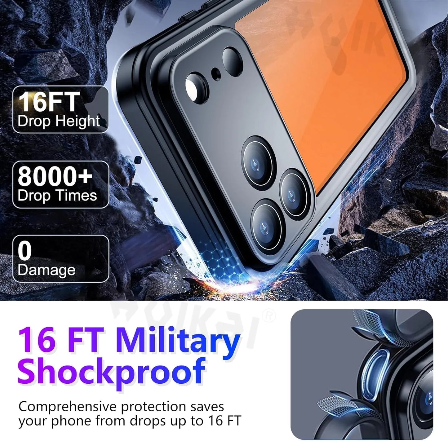  Waterproof Case For iPhone 