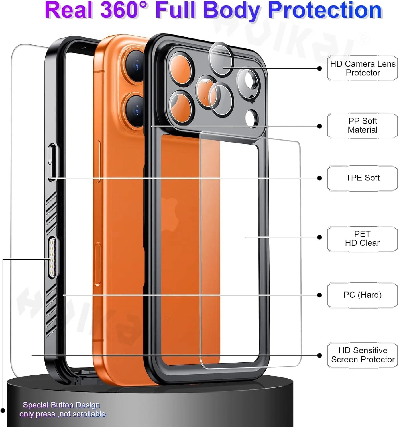  Waterproof Case For iPhone 